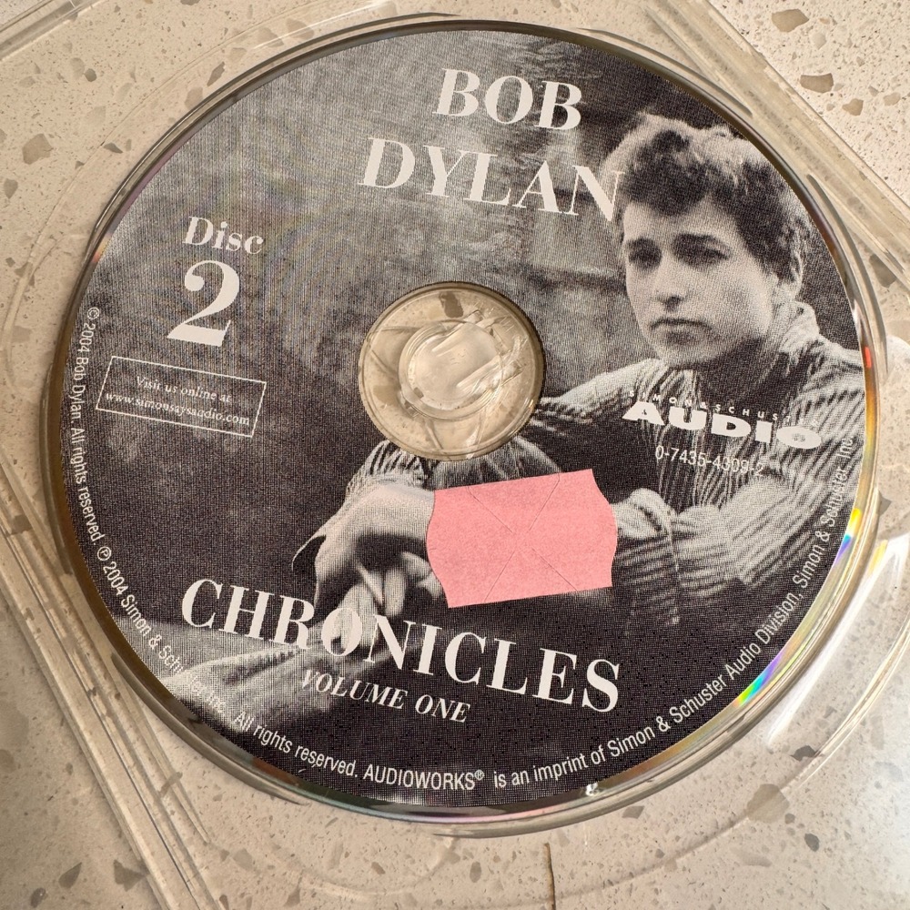 Bob Dylan Chronicles Volume One Disc 2 Audiobook CD‎ Simon Schuster